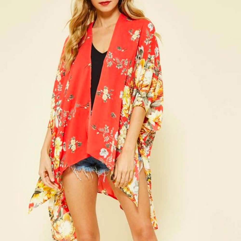 Floral Waterfall Kimono | Promesa | Size Med
